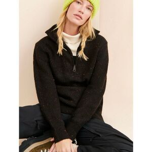 Anthropologie sz L RD Style Millie Quarter Zip sweater